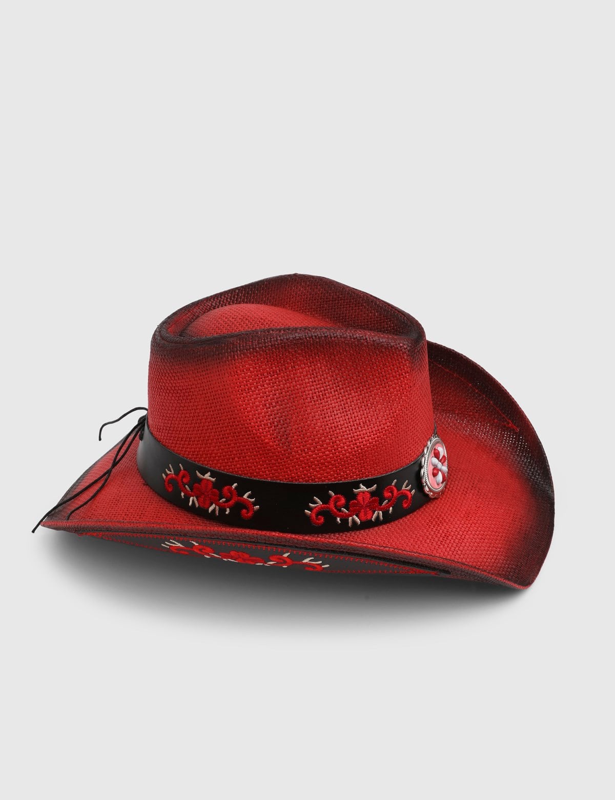 Aveline Unisex Kovboy Şapka Kırmızı