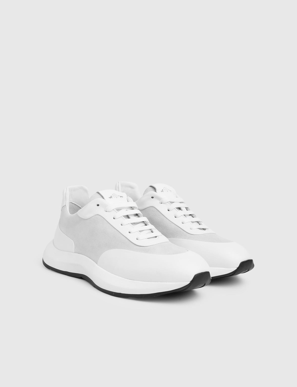 Ayando White Suede Leather Men's Sneaker