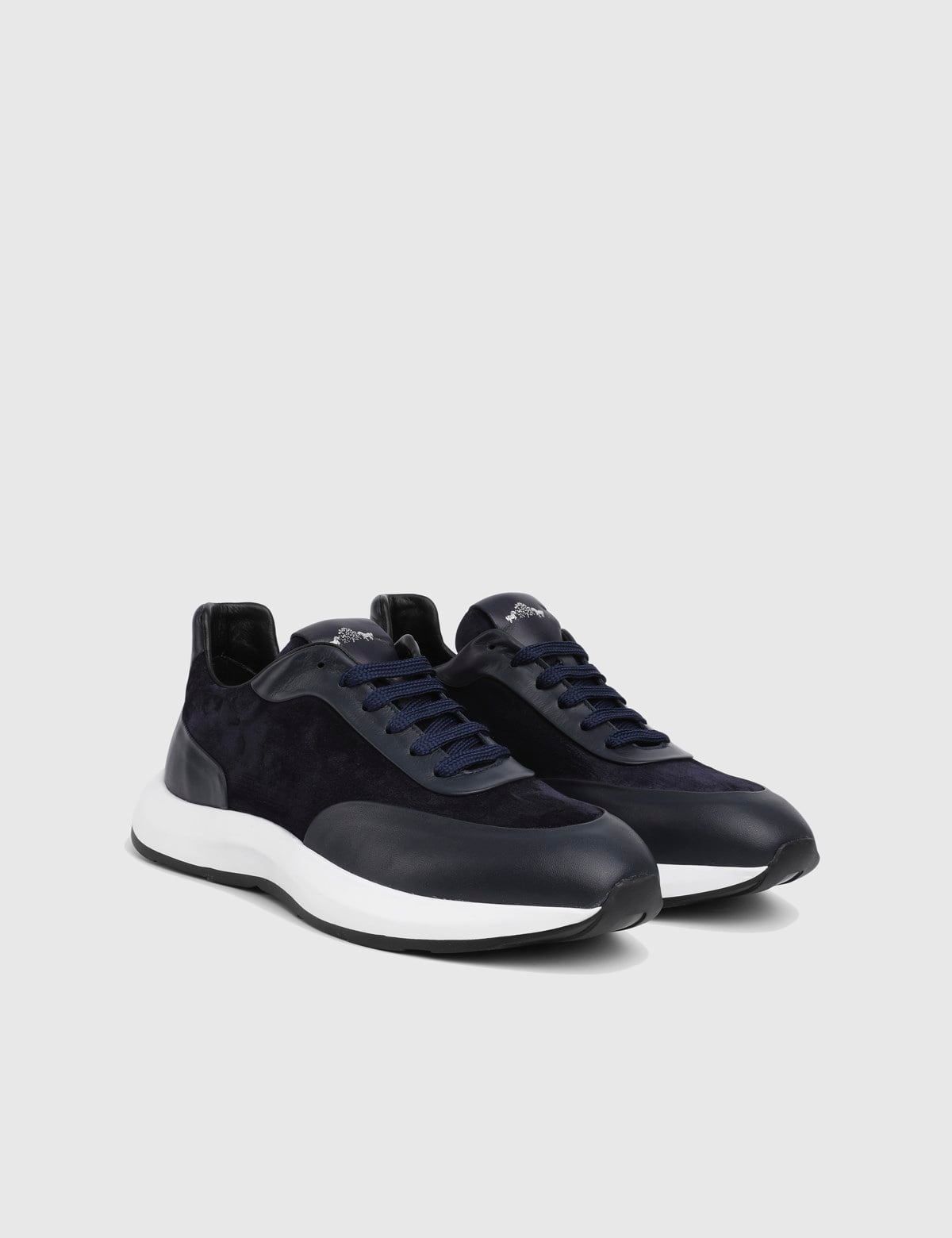 Ayando Navy Blue Suede Leather Men's Sneaker