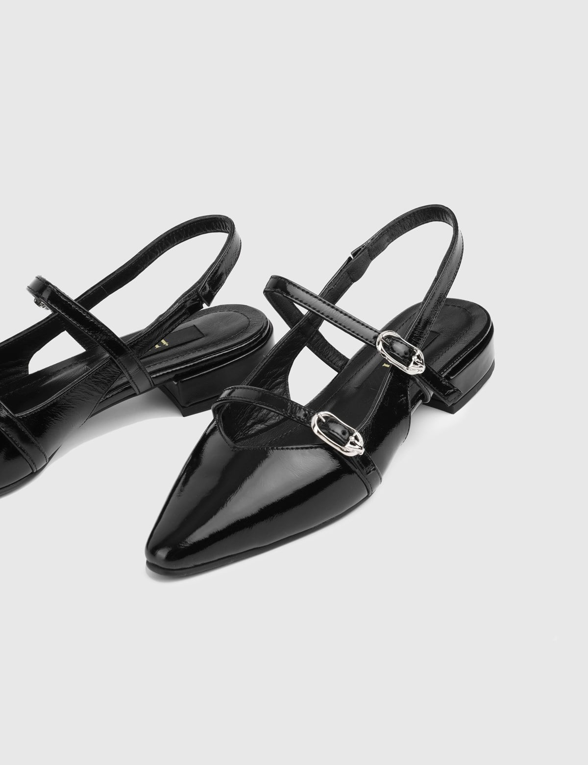 Baia Black Patent Leather Women's Sandal