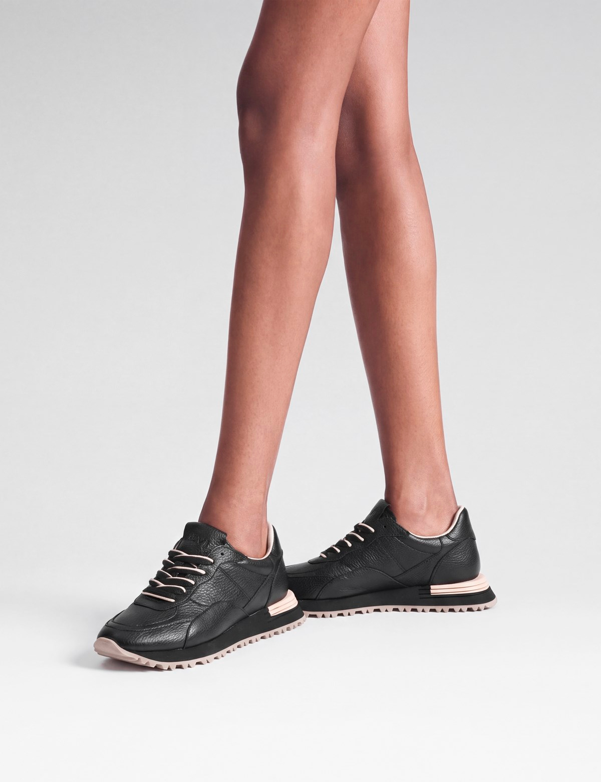 Ballatria Hakiki Floter Deri Kadın Krem Sneaker