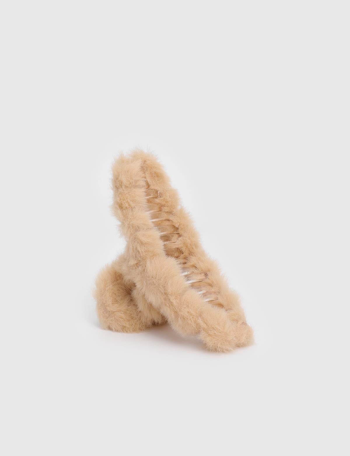Baryae Beige Women's Hair Claw Clip