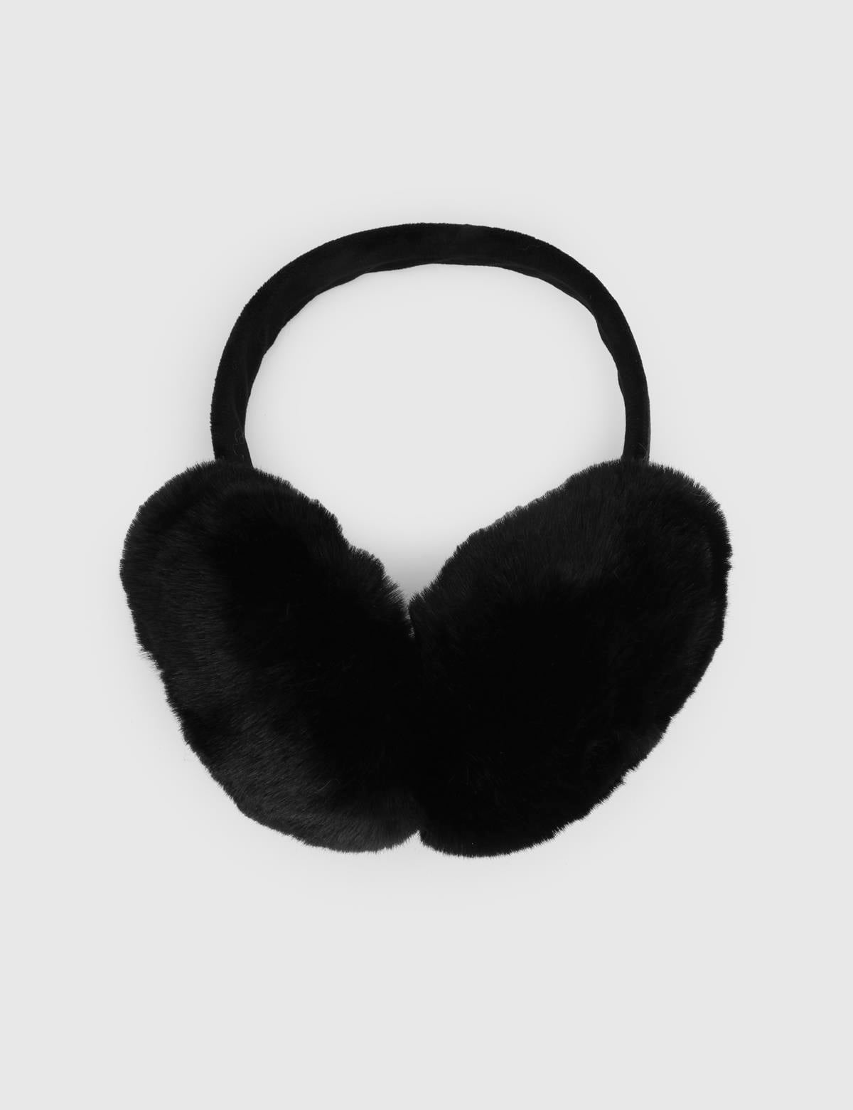 Belinay Black Unisex Faux Fur Earmuffs