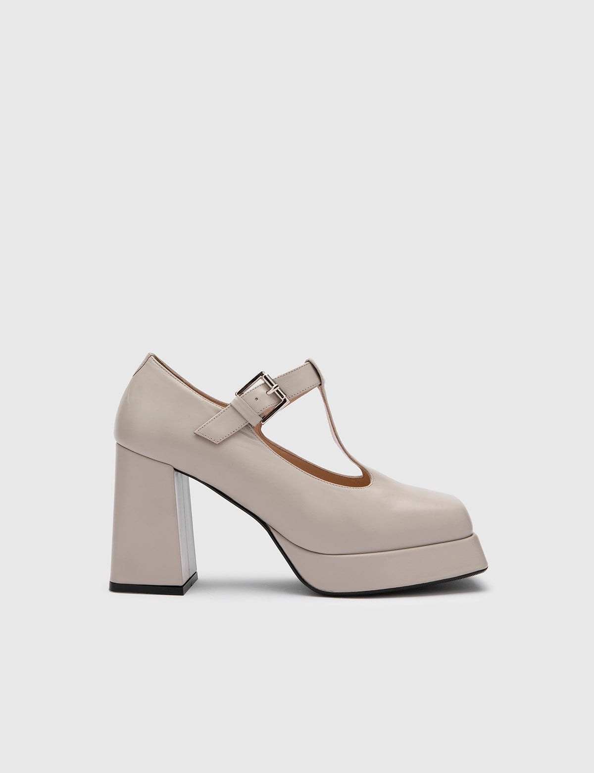 Beny Beige Leather Women's Pump