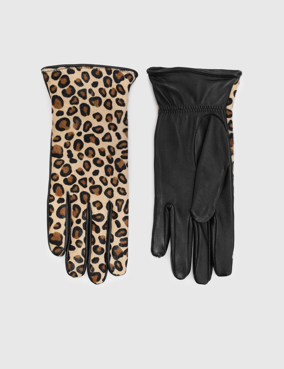 Bera Leopard Foal Fur Women's Gloves