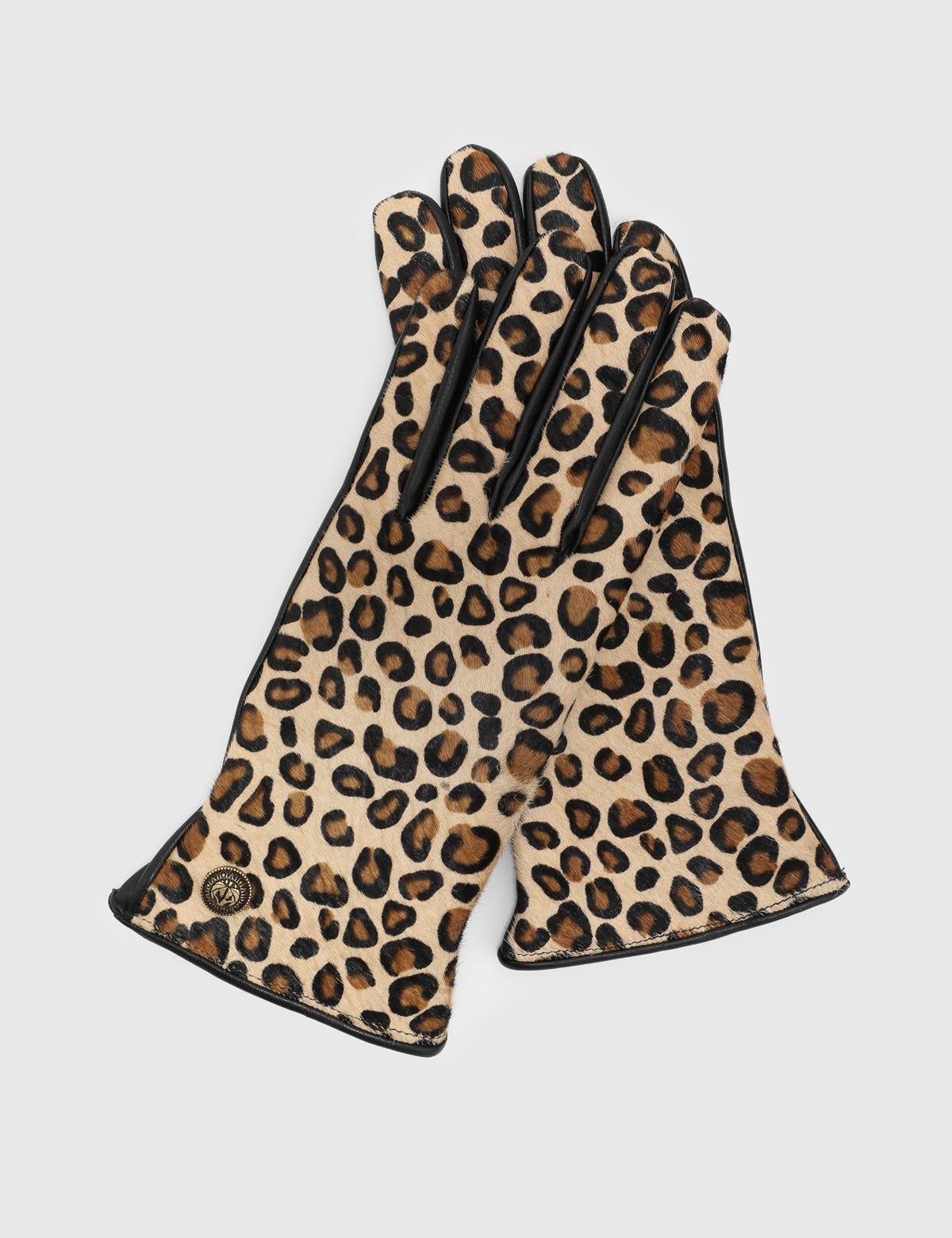 Bera Leopard Foal Fur Women's Gloves