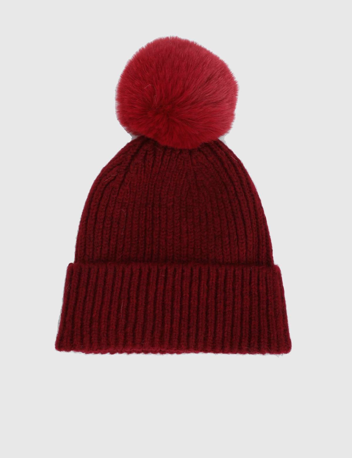 Biane Burgundy Unisex Tricot Beret