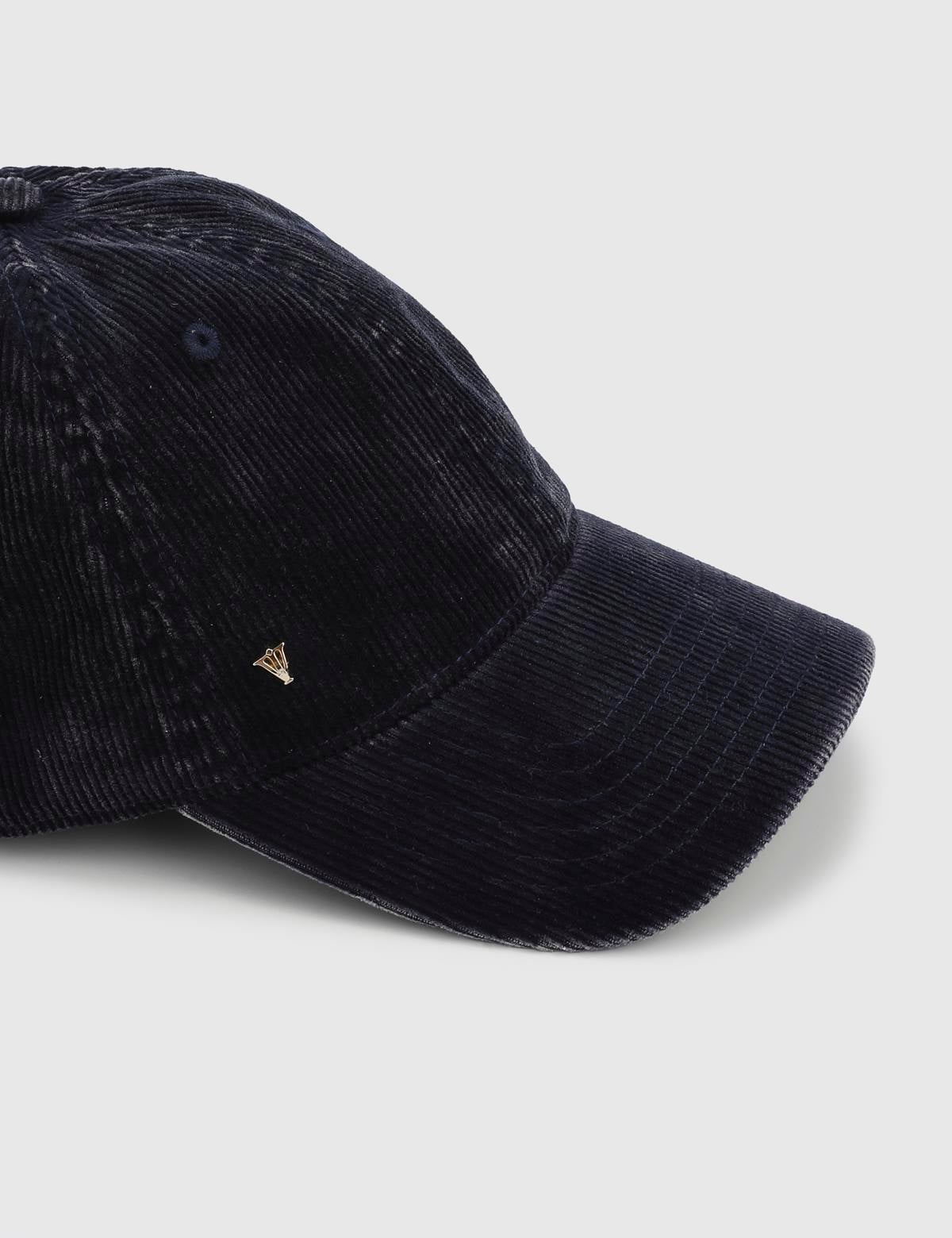 Blen Navy Blue Unisex Velvet Cap
