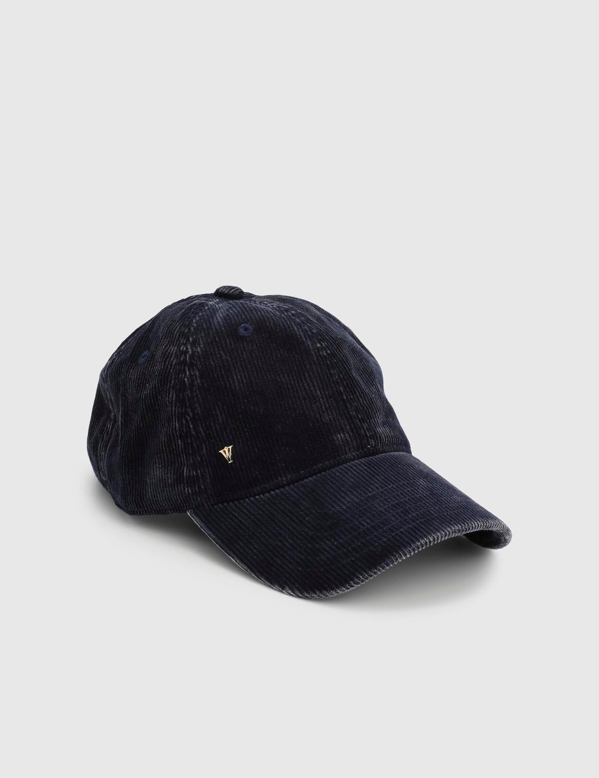 Blen Navy Blue Unisex Velvet Cap