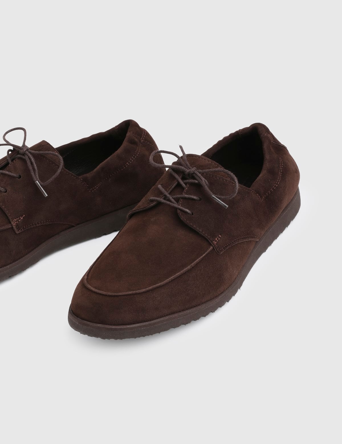 Bode Brown Suede Kidskin Leather Men's Oxford