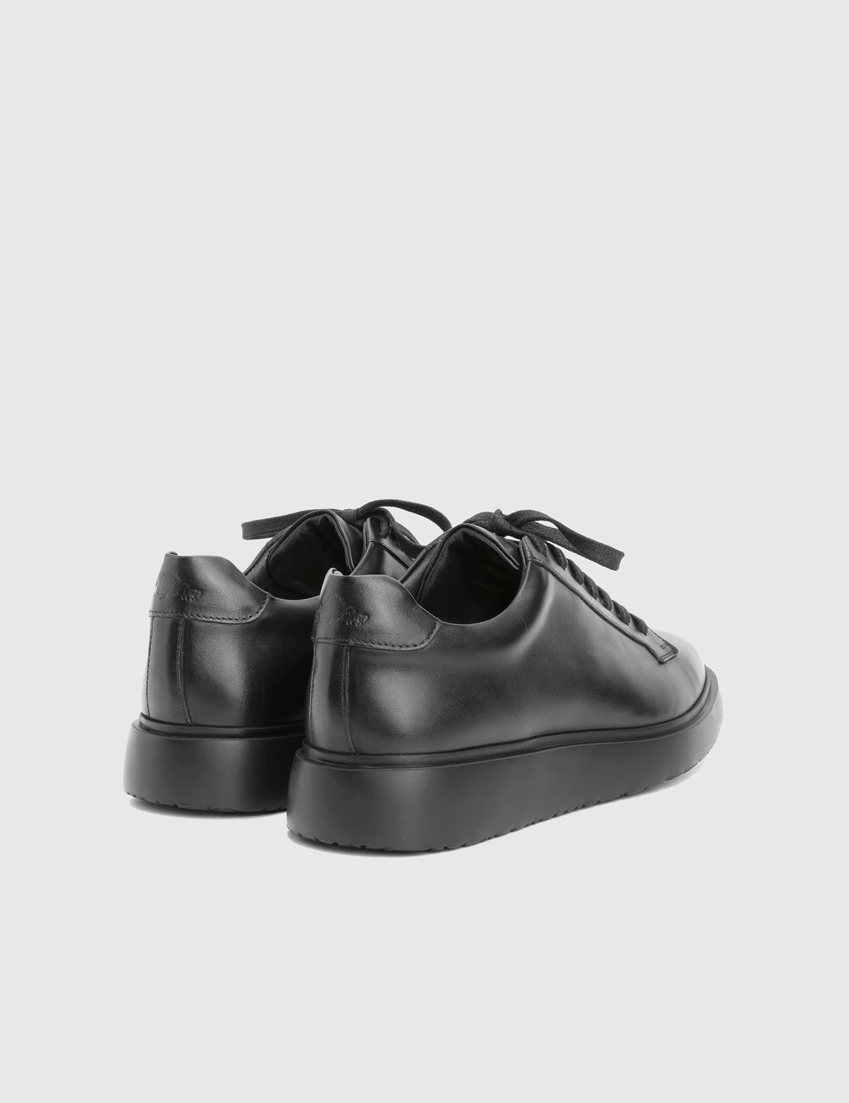 Boli Black Leather Men's Sneaker