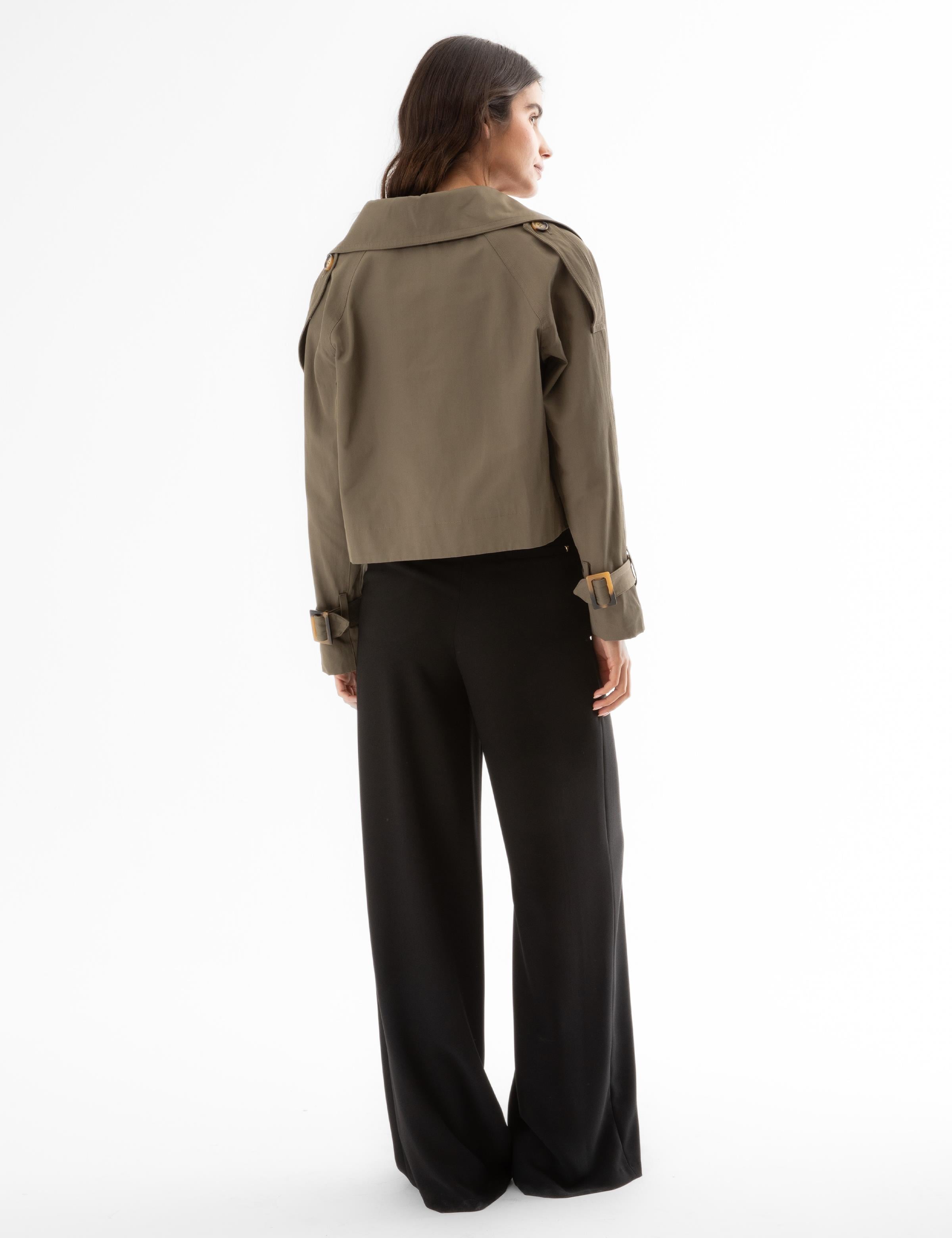 Bolton Khaki Women's Biker Jacket