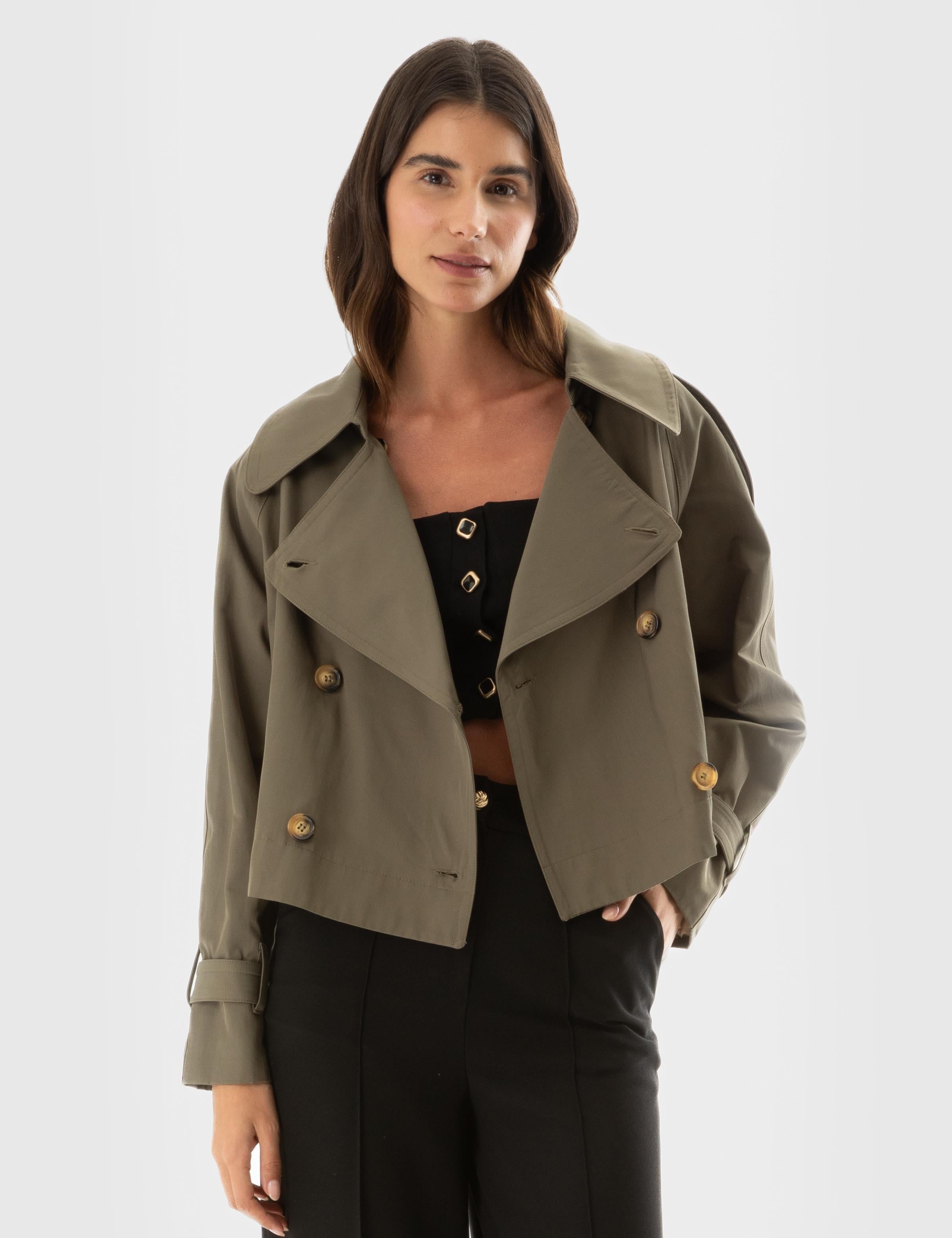 Bolton Khaki Women's Biker Jacket