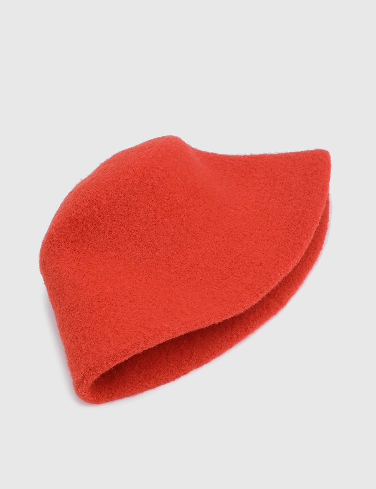 Bravina Orange Women's Faux Fur Hat