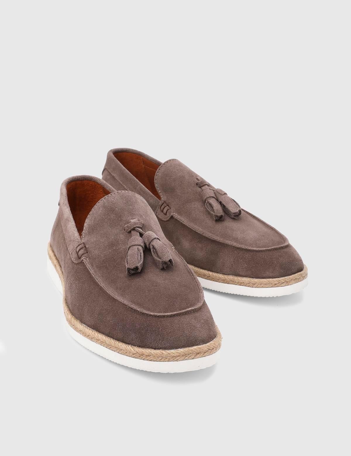 Caistor Hakiki Süet Vizon Erkek Loafer