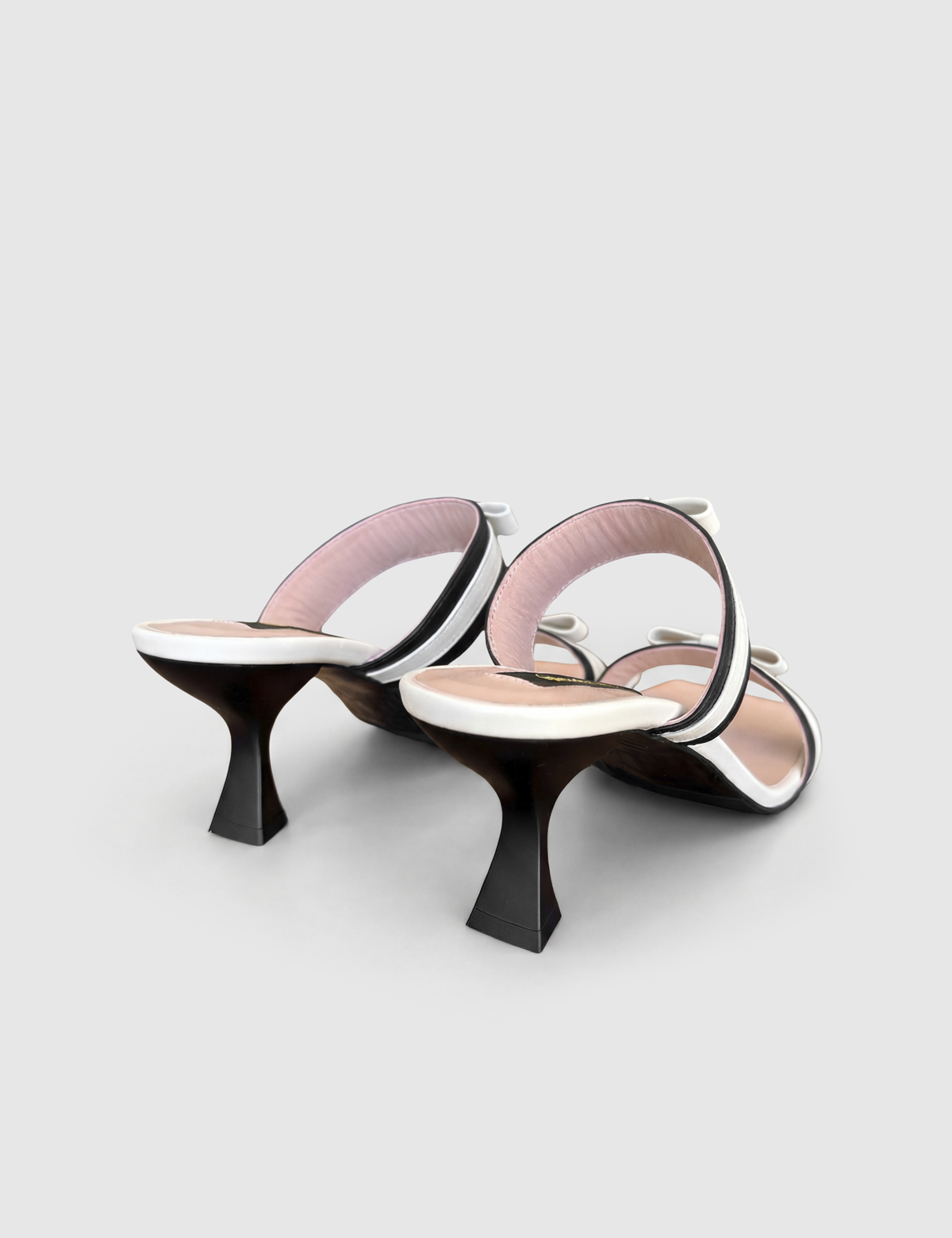 Cassiel Cream Leather Women's Heeled Slide