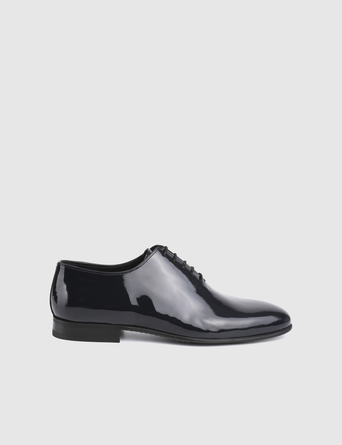 Cesare Navy Blue Patent Leather Men's Tuxedo Shoe