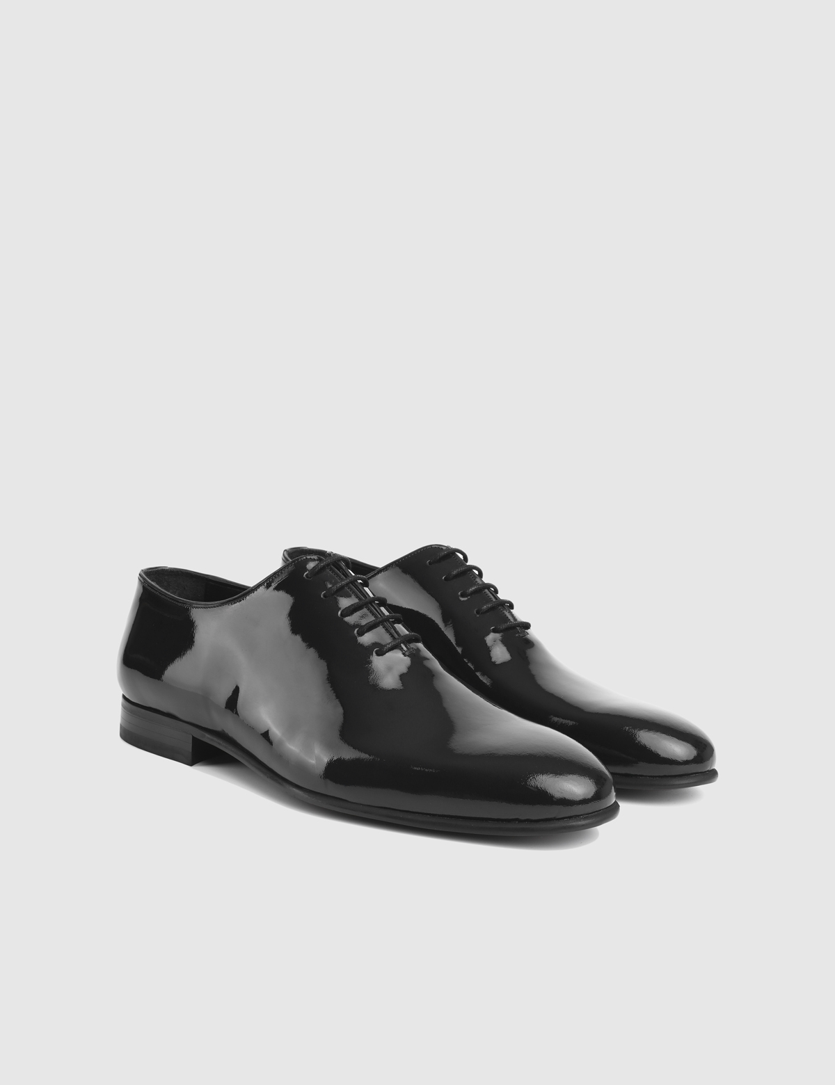 Cesare Black Patent Leather Men's Tuxedo Shoe