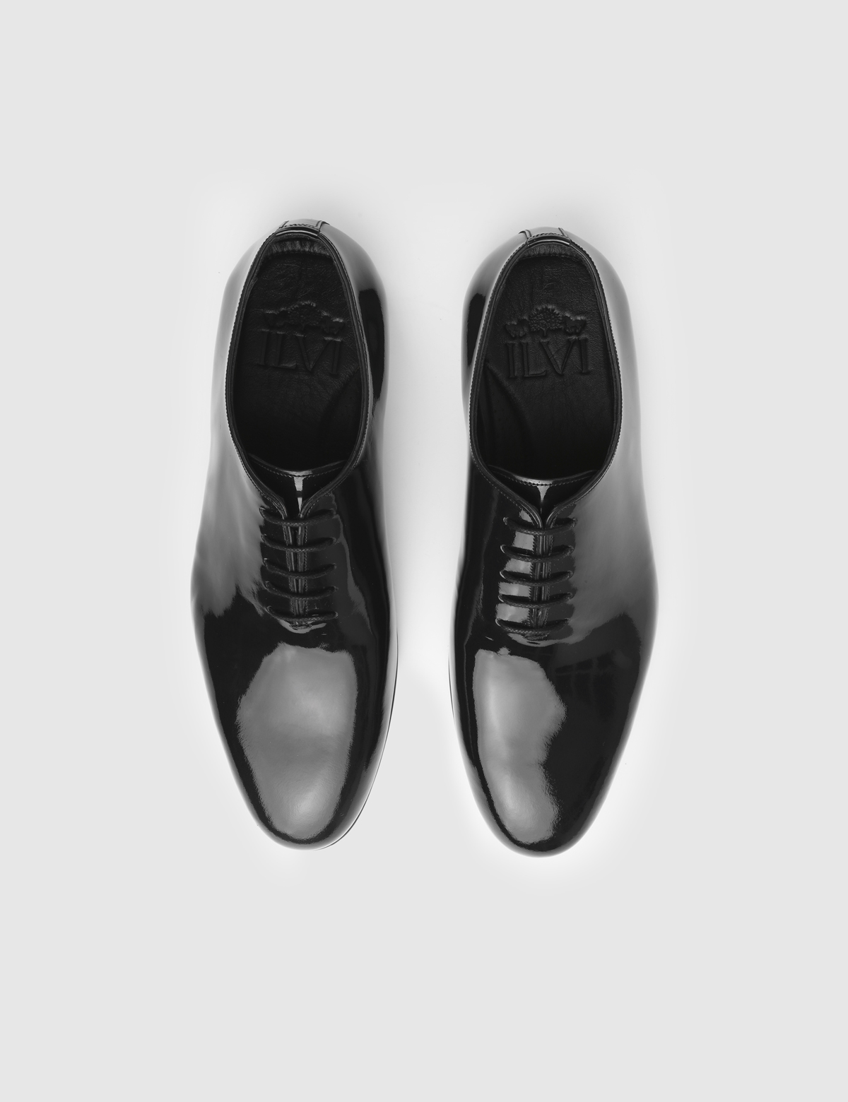 Cesare Black Patent Leather Men's Tuxedo Shoe
