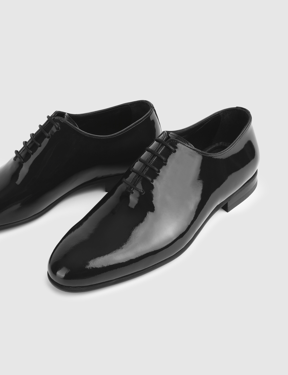 Cesare Black Patent Leather Men's Tuxedo Shoe