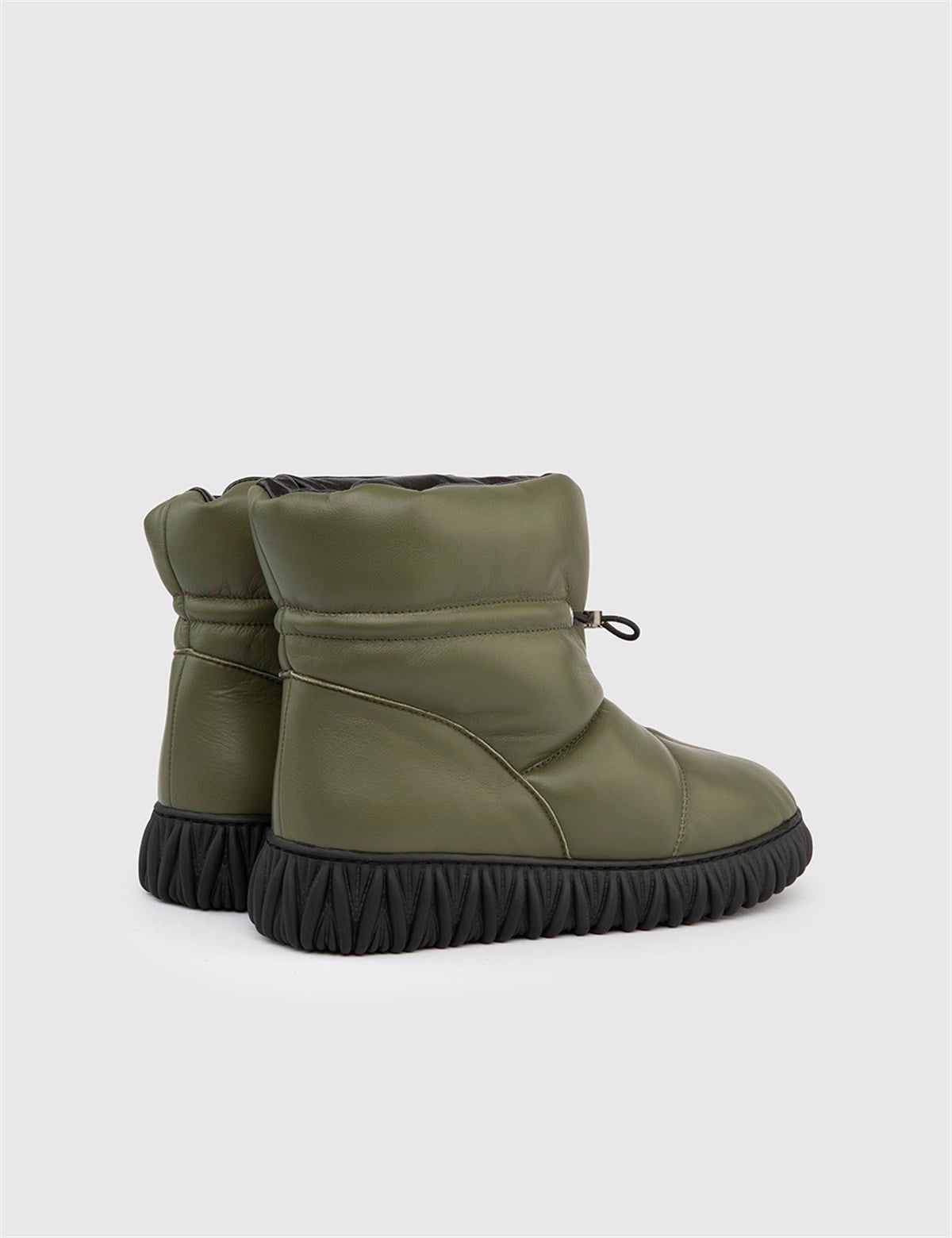 Cheris Khaki Leather Women's Boot