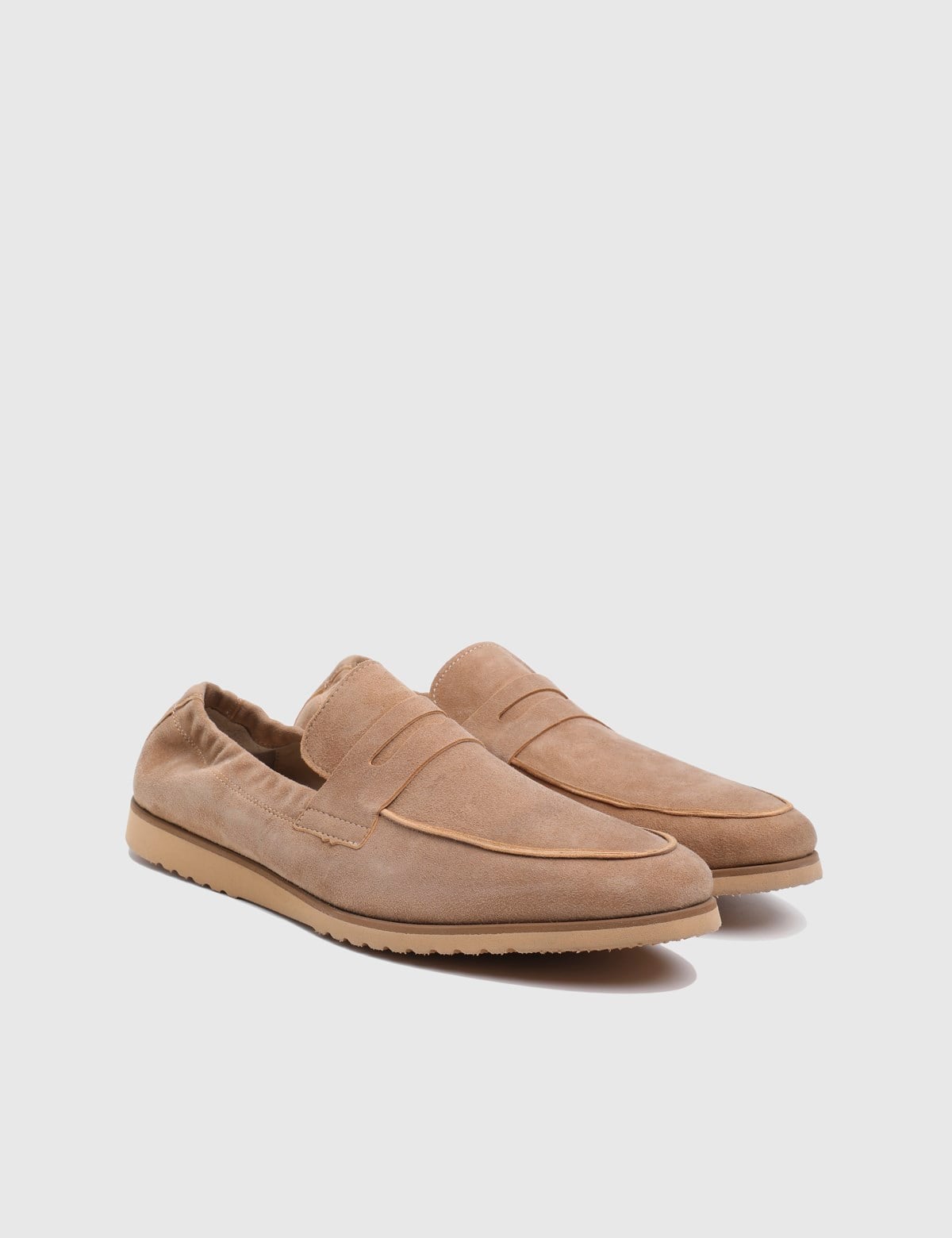 Cillian Beige Suede Kidskin Leather Men's Loafer