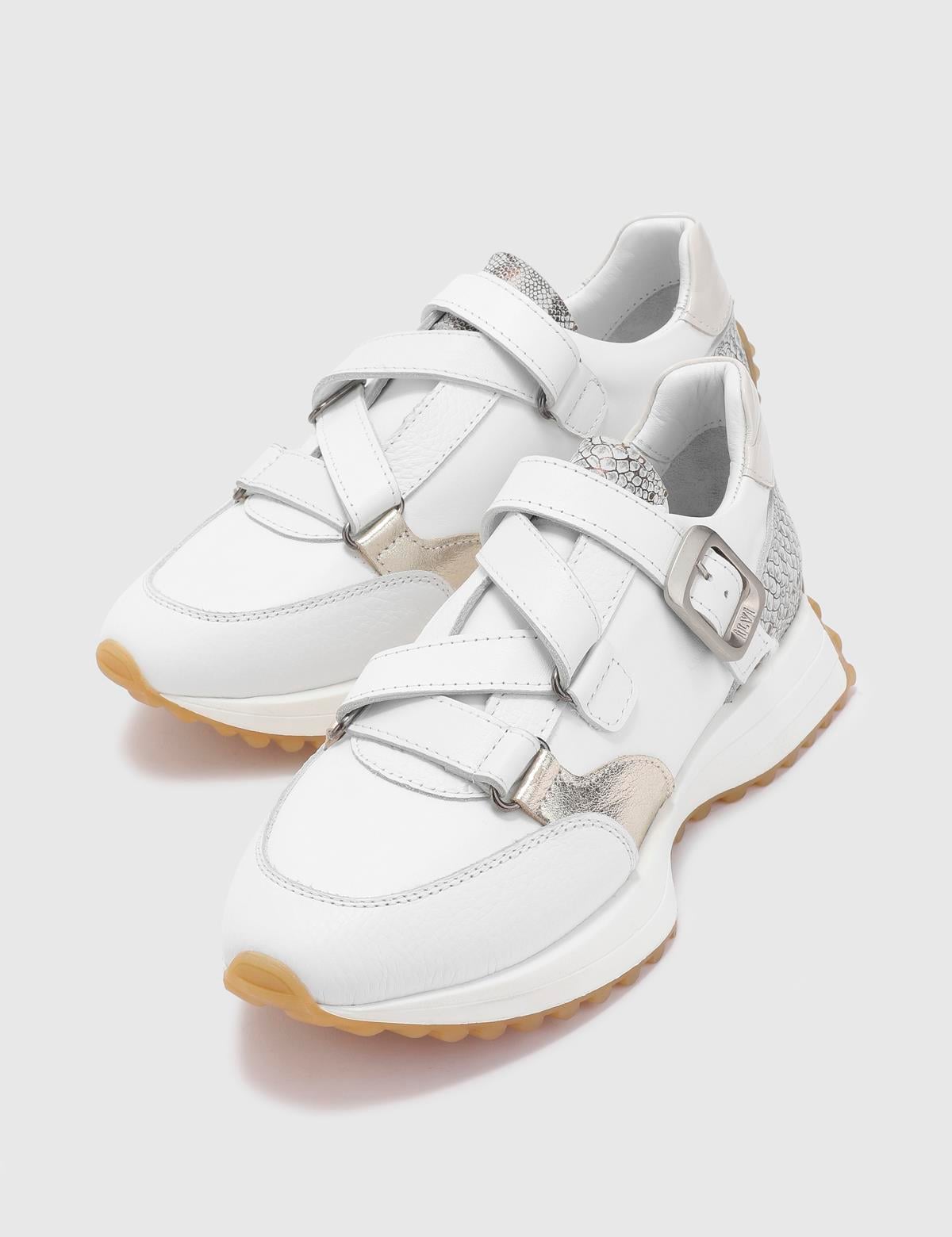 Cirino White Floater Leather Women's Sneaker