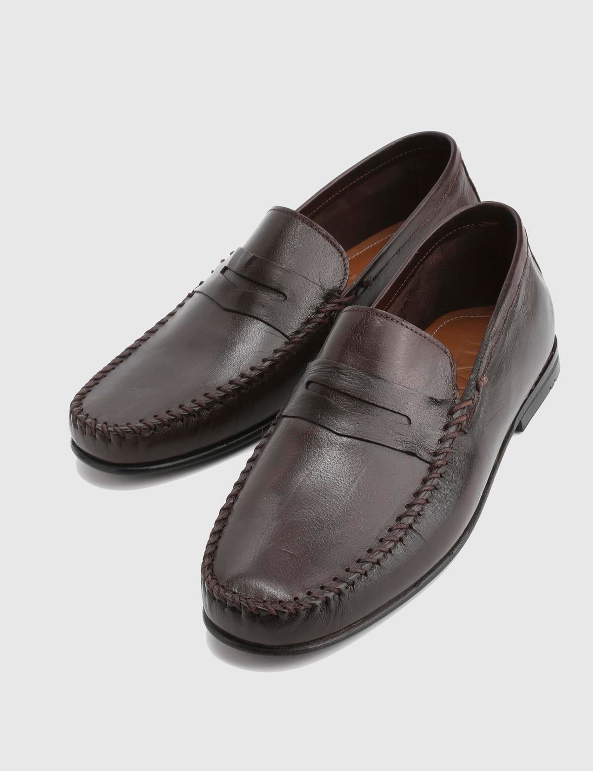 Colne Brown Leather Men's Loafer