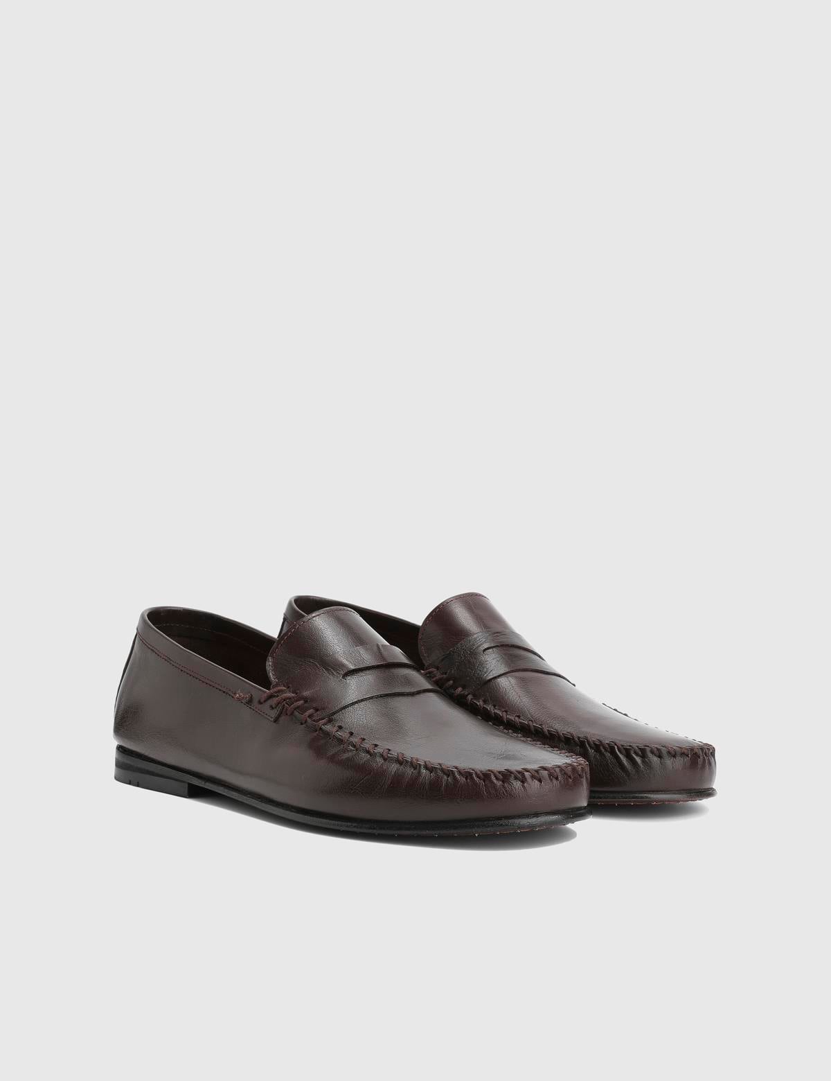 Colne Brown Leather Men's Loafer