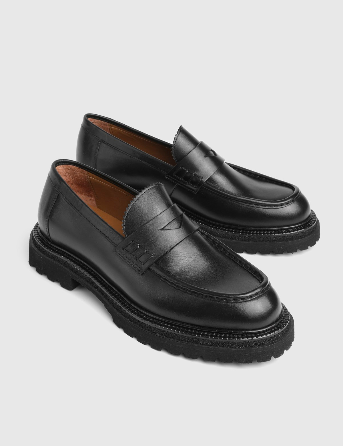 Colt Hakiki Deri Erkek Siyah Loafer