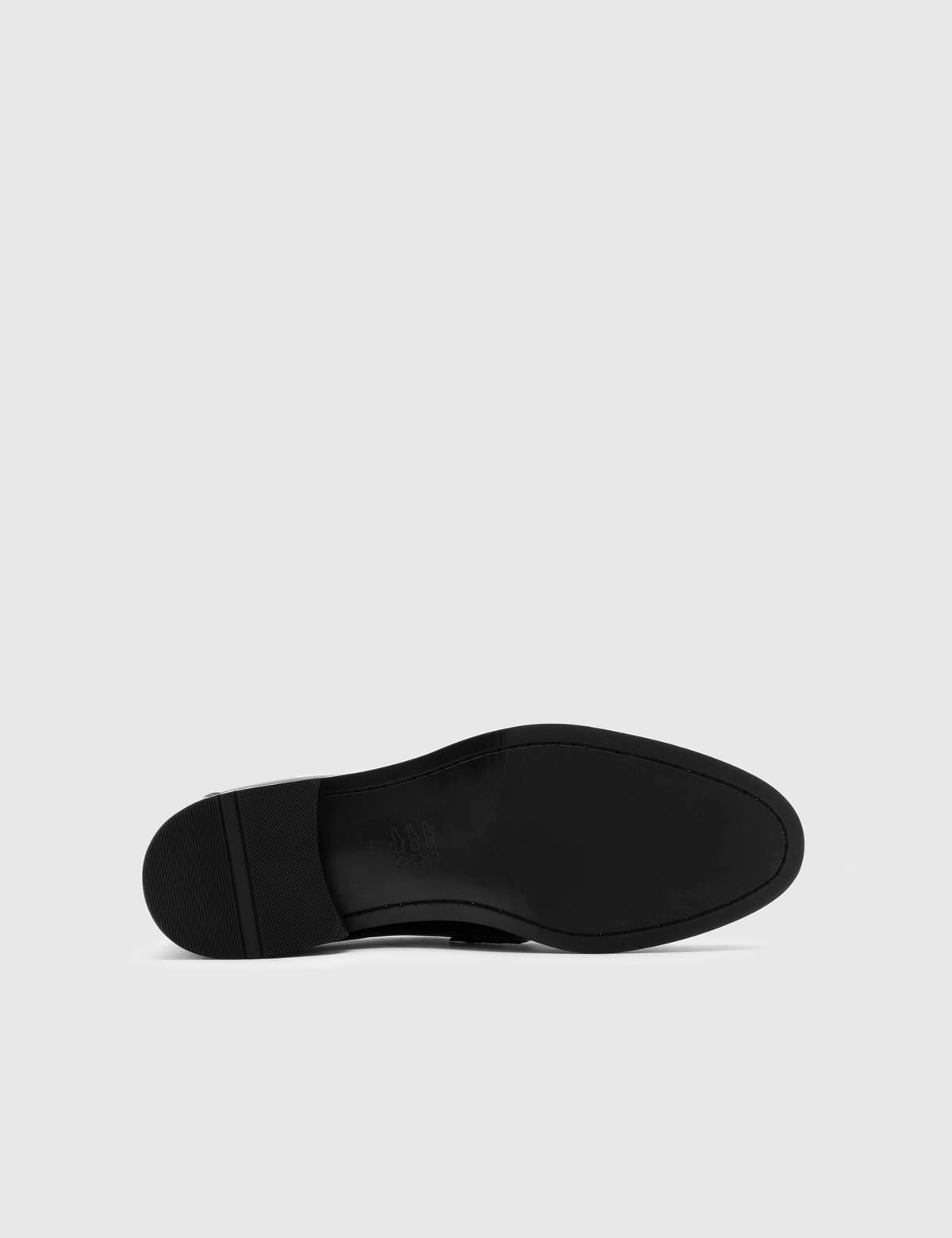 Corrado Black Patent Leather-Velvet Men's Tuxedo Shoe