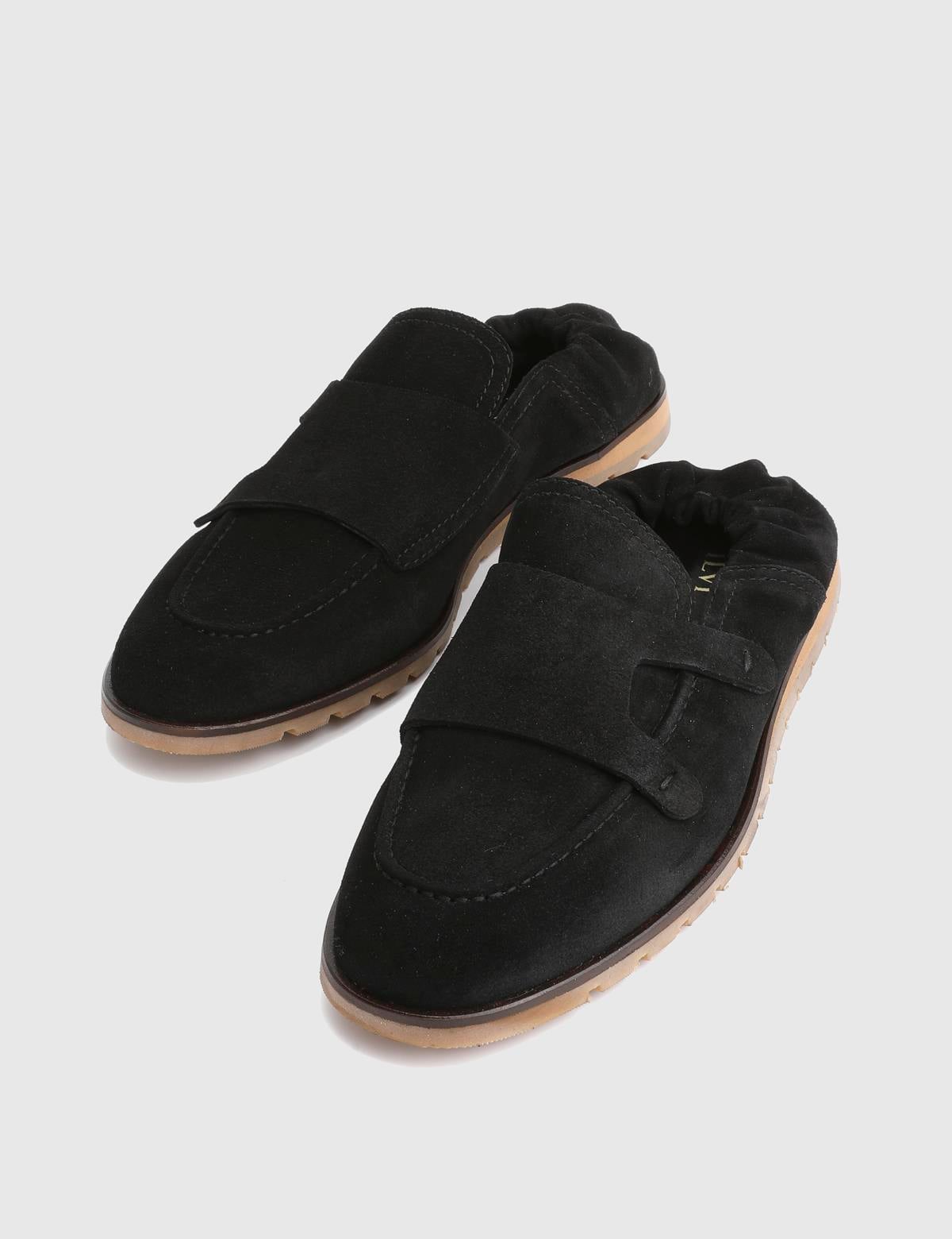 Crawley Black Suede Leather Men's Loafer