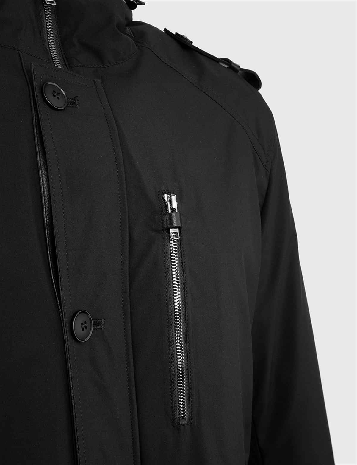 Cusco Black Men's Leather Bomber Jacket