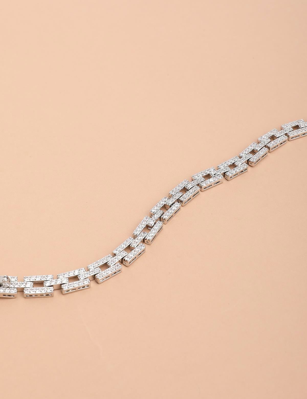 Dahlia Silver Women's Bracelet