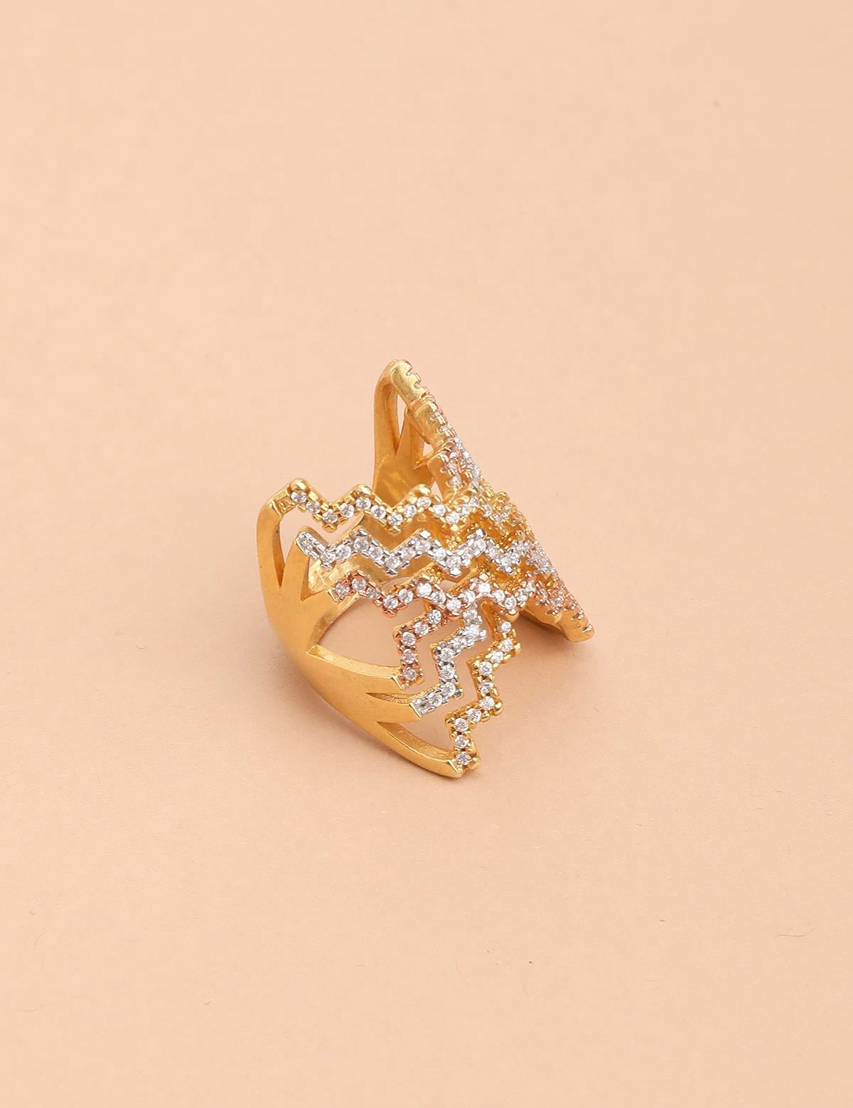 Daystar Gold Women's Ring with Multicolor Stones