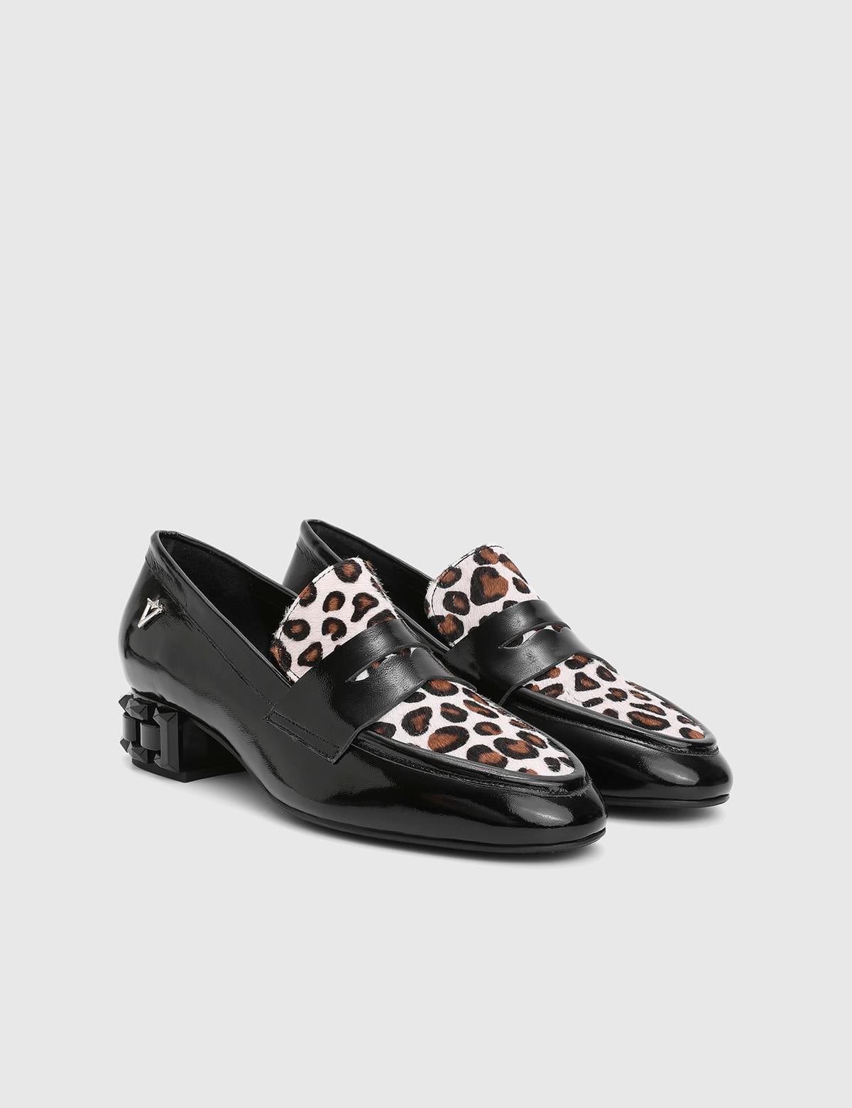 Delpi Black Patent Leather Women's Pump