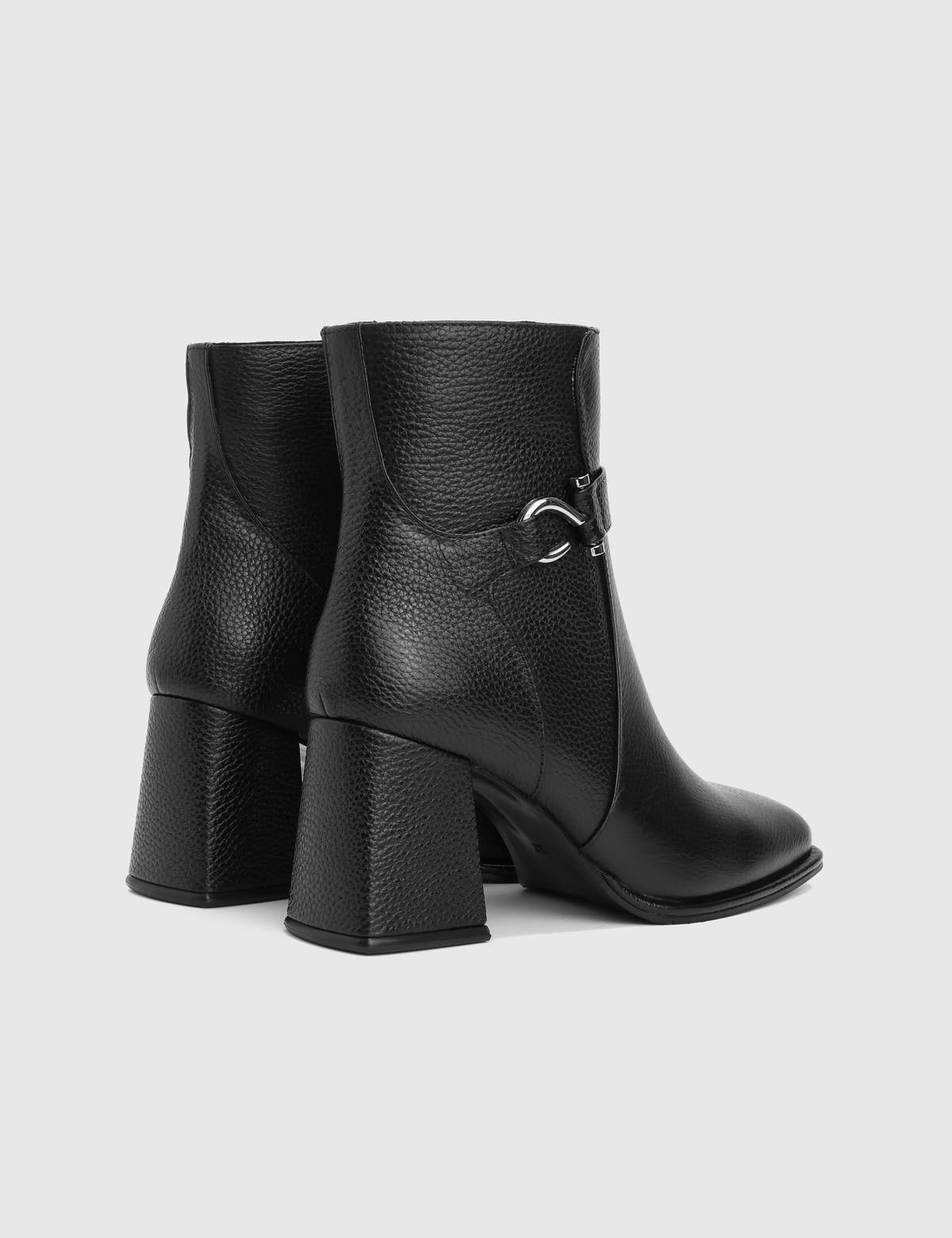 Digna Black Floater Leather Women's Boot