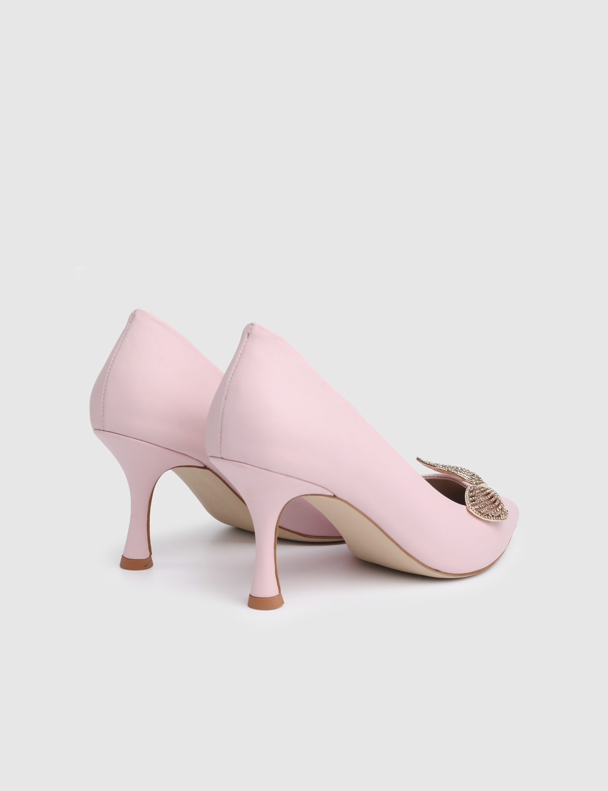 Dyra Pink Leather Women's Pump