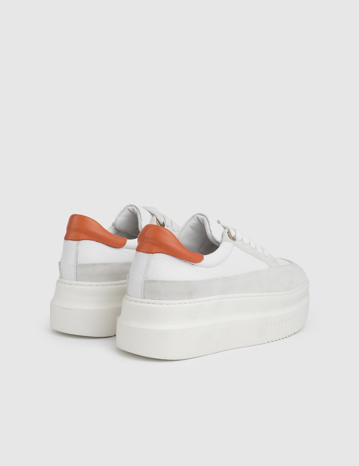 Elke White Leather Women's Sneaker