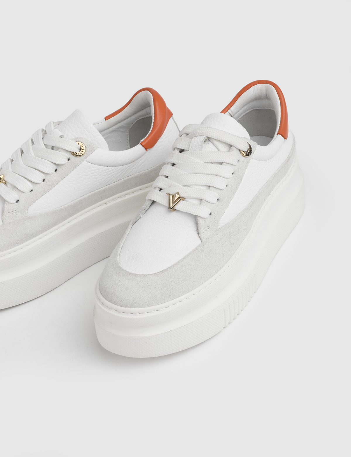 Elke White Leather Women's Sneaker