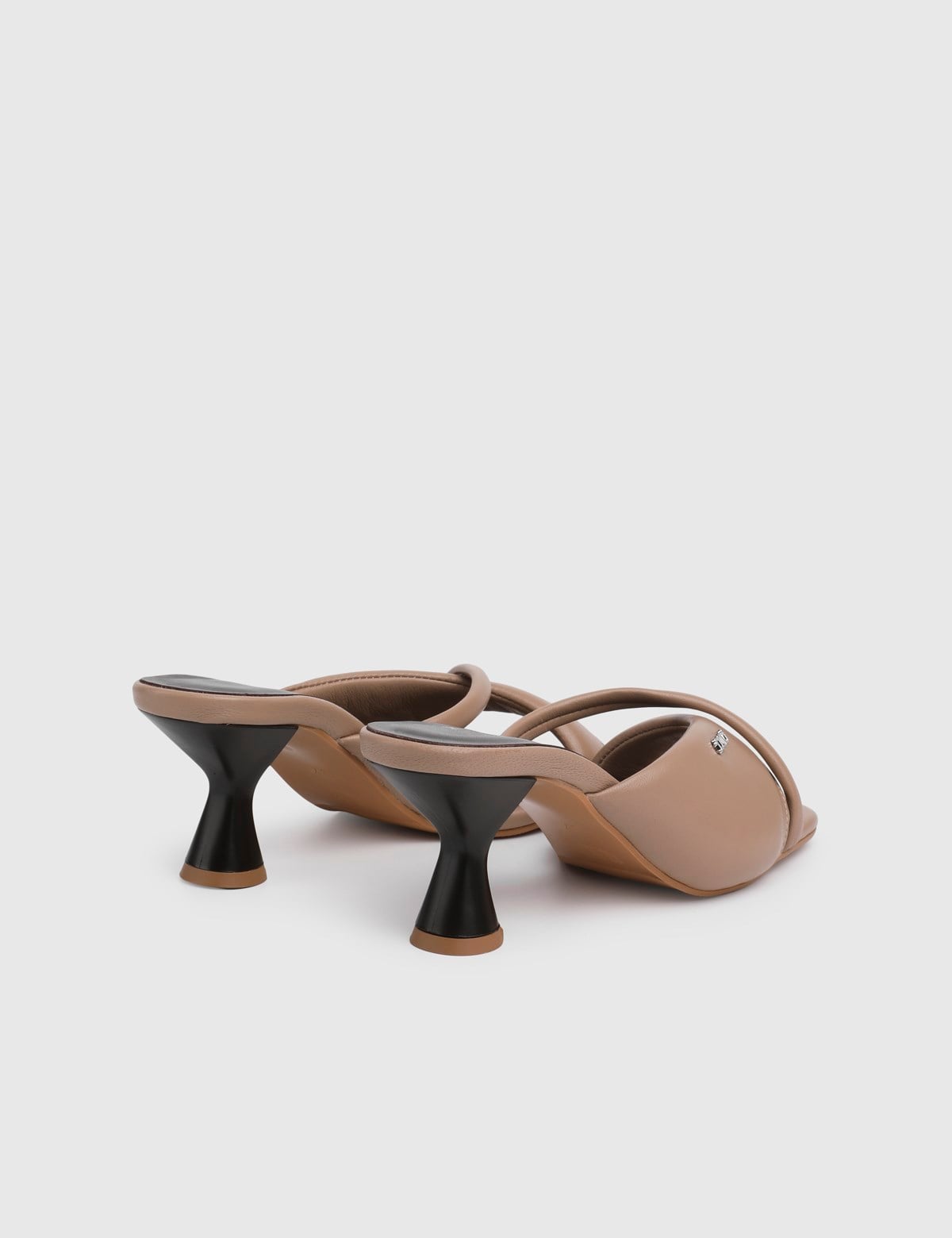 Elvine Mink Leather Women's Heeled Slide
