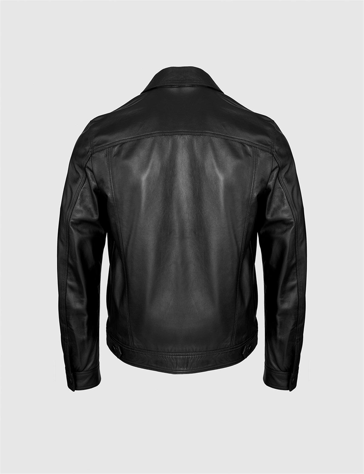 Faida Black Leather Men's Jacket
