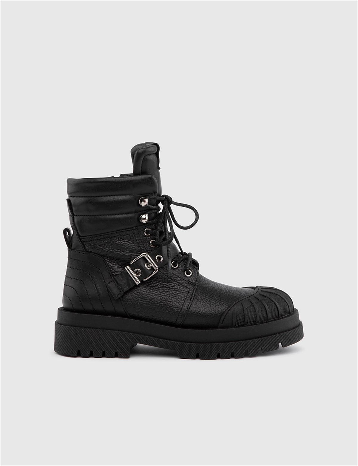 Falk Black Floater Leather Women's Boot
