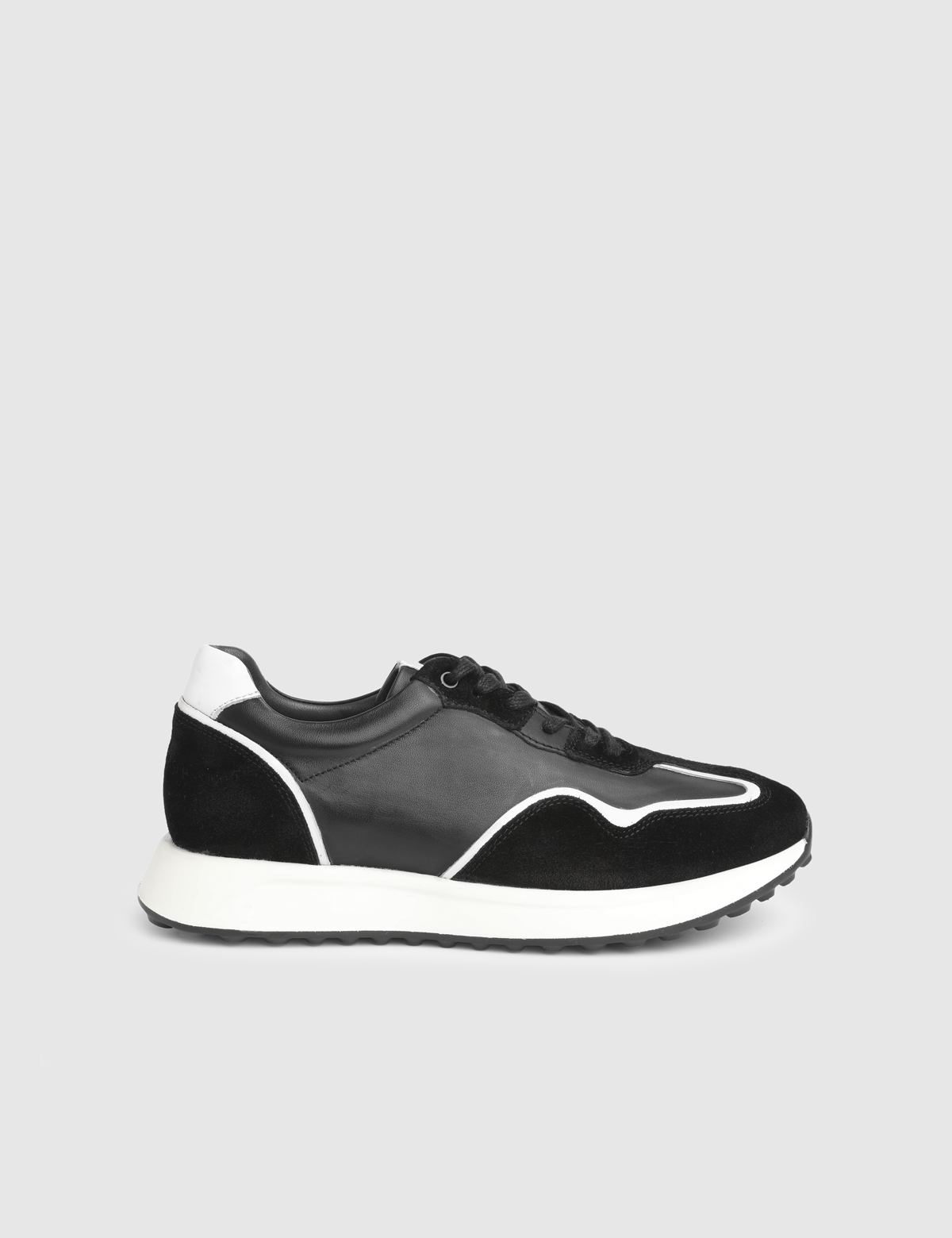 Federico Black Suede Leather Men's Sneaker