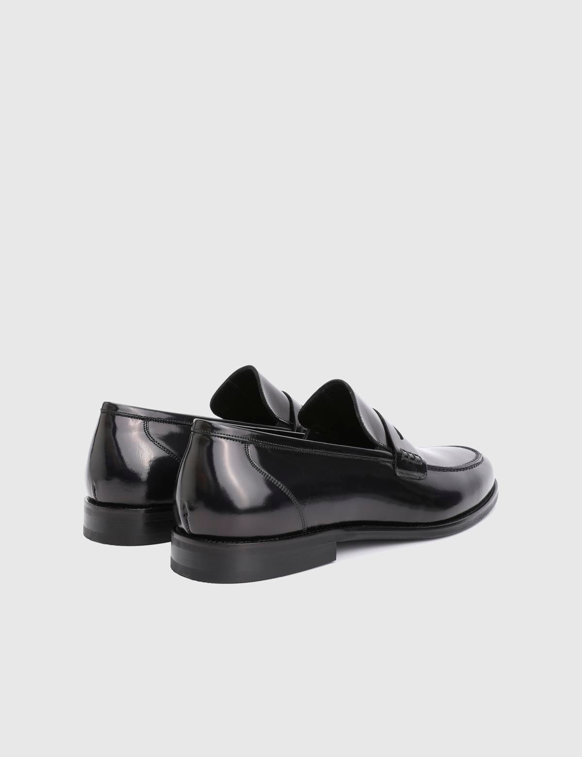 Filip Navy Blue Florentic Leather Men's Classic Shoe