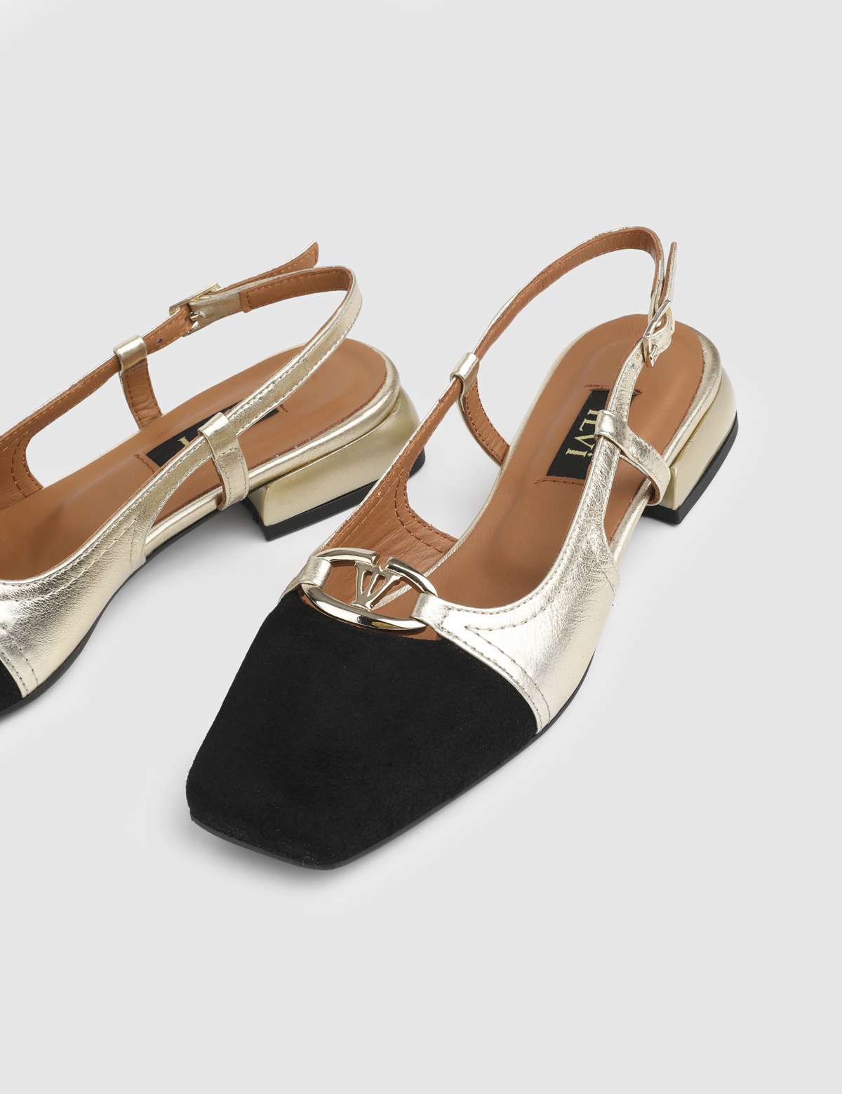 Fion Black Suede Leather Women's Sandal