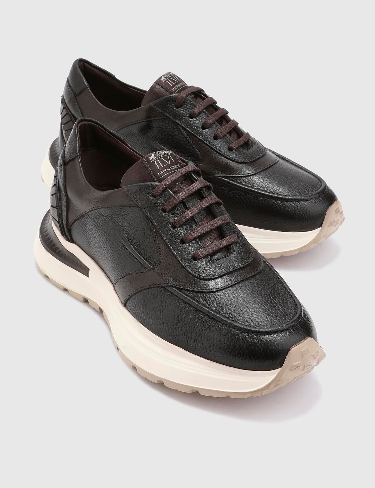 Fonseca Brown Floater Leather Men's Sneaker