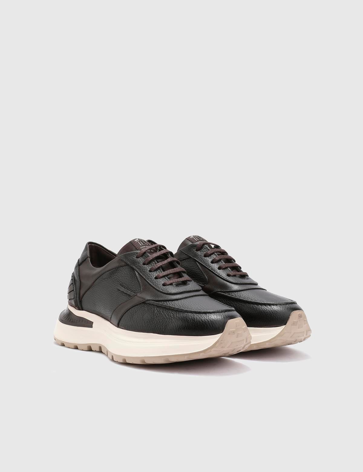 Fonseca Brown Floater Leather Men's Sneaker