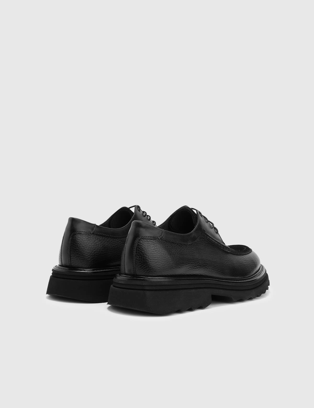 Forlan Black Leather Men's Oxford