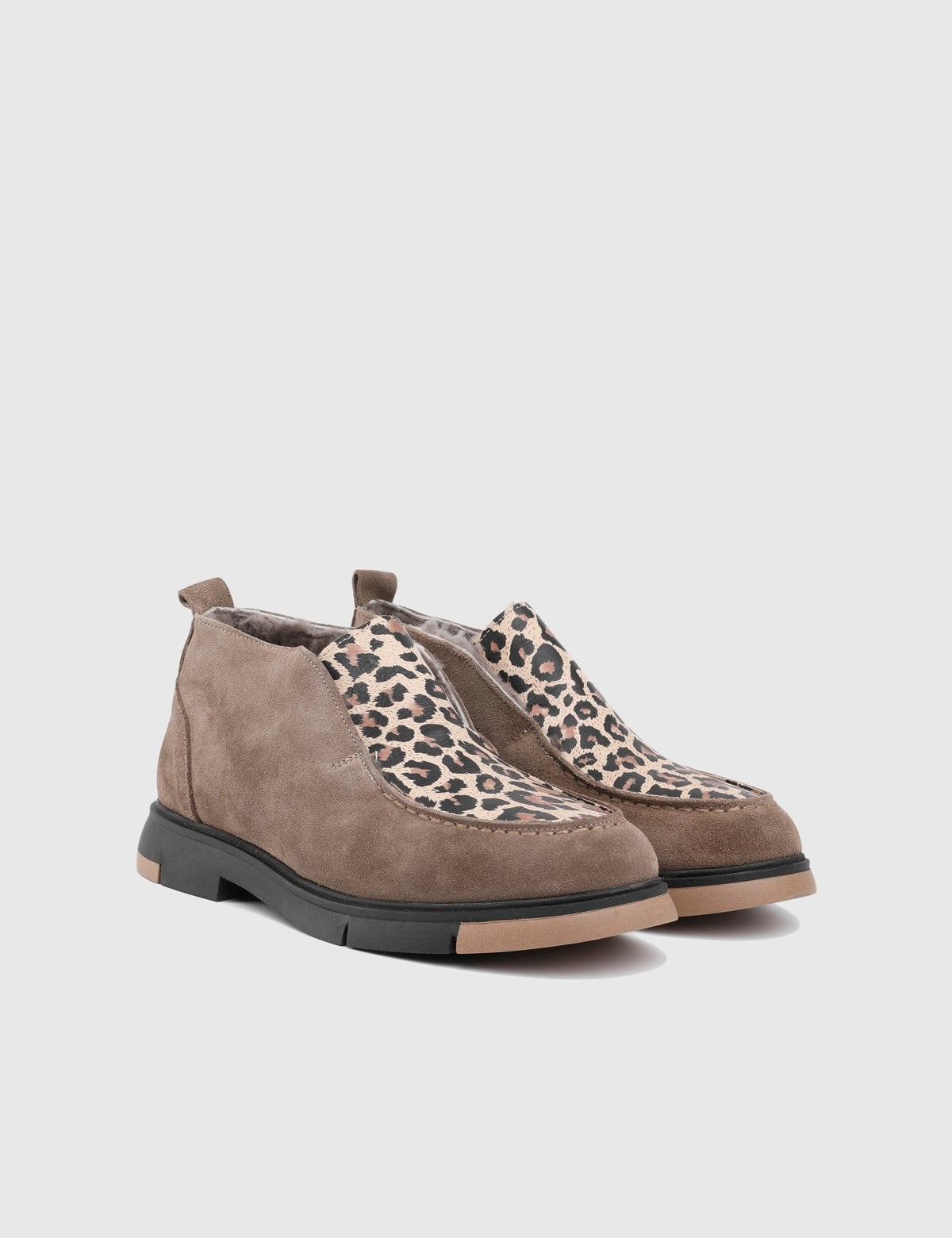 Fox Mink Suede Leather Women's Boot